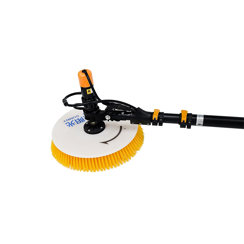 Hassle-Free Solar Panel Cleaning Brush with Long-Distance Pump