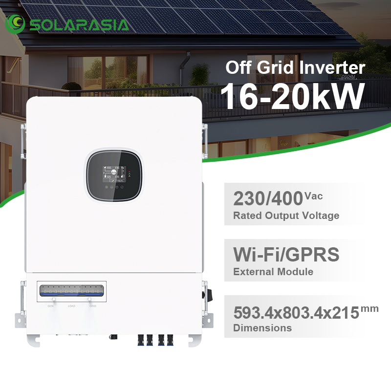 High Performance off Grid Solar Inverter 16kw 18kw 20kw Solar Pure Sine Wave Inverter 51.2V Three Phase Output for Seamless Grid &amp; Battery Integration