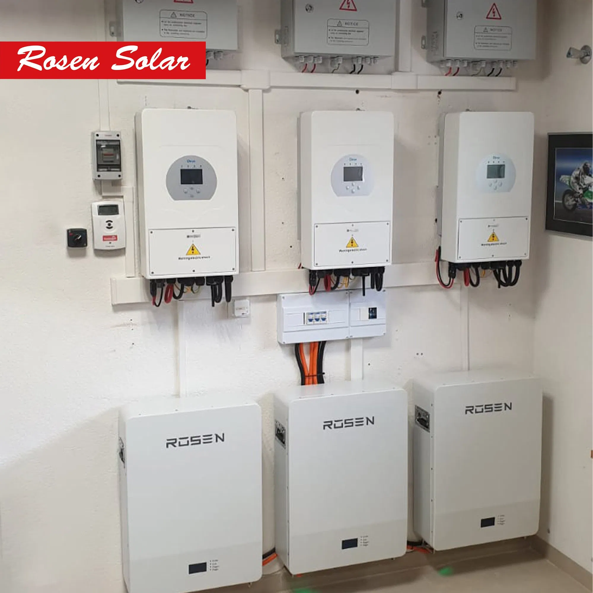 House Solar Pump System 10kw Hybrid Solar Inverter System Lithium Battery Power