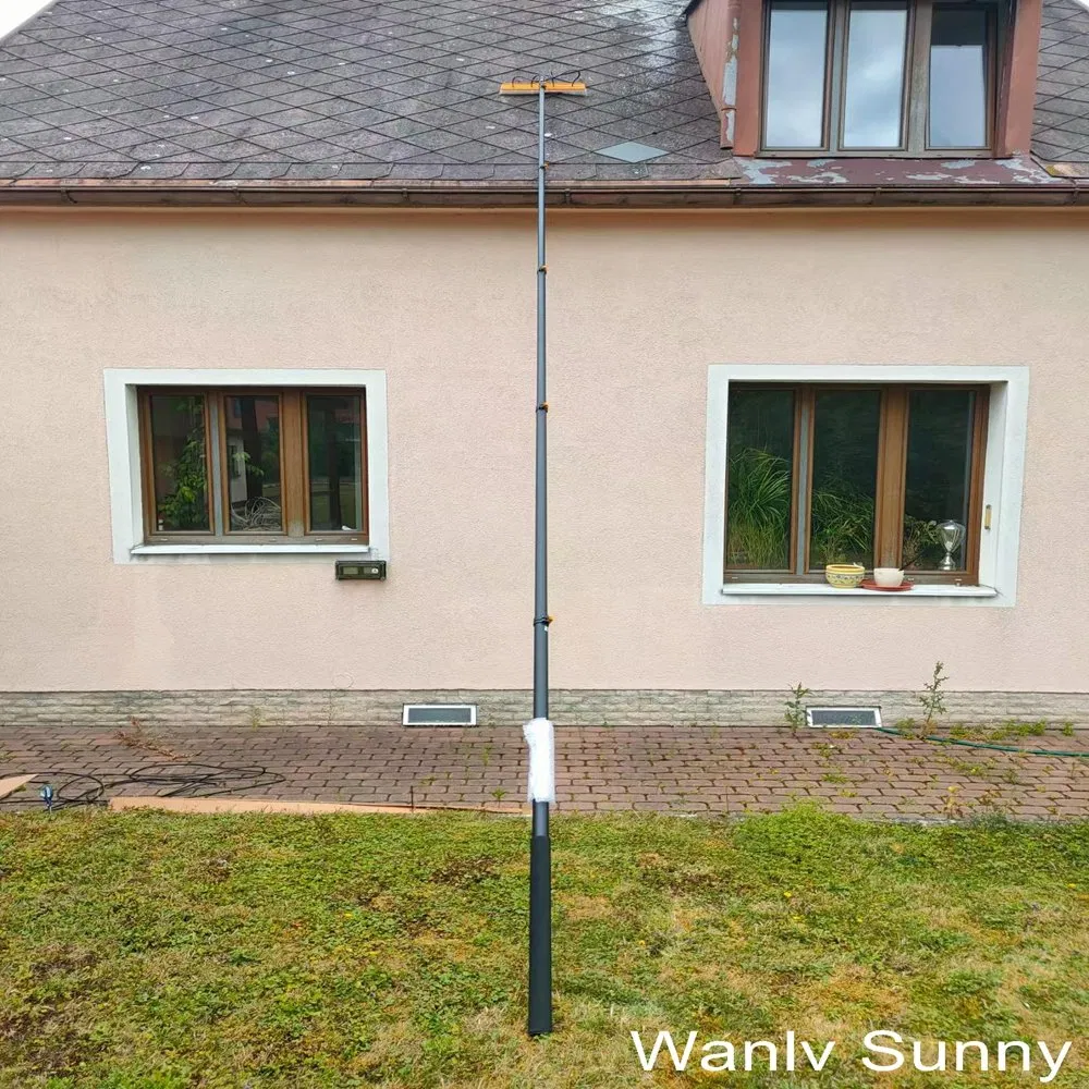 High-Valued Solar Panel Cleaner Water Fed Pole Cleaning Brush Connected to Pump