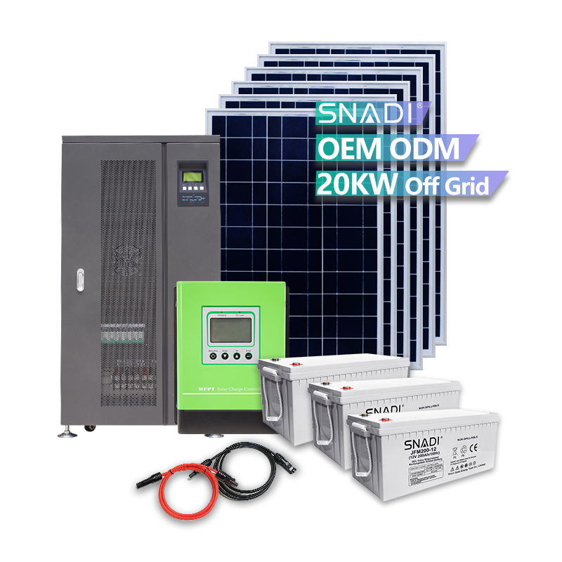Snadi 3kw 5kw 10kw 15kw 20kw Power Station Complete Hybrid Solar System off Grid Home Solar Energy System