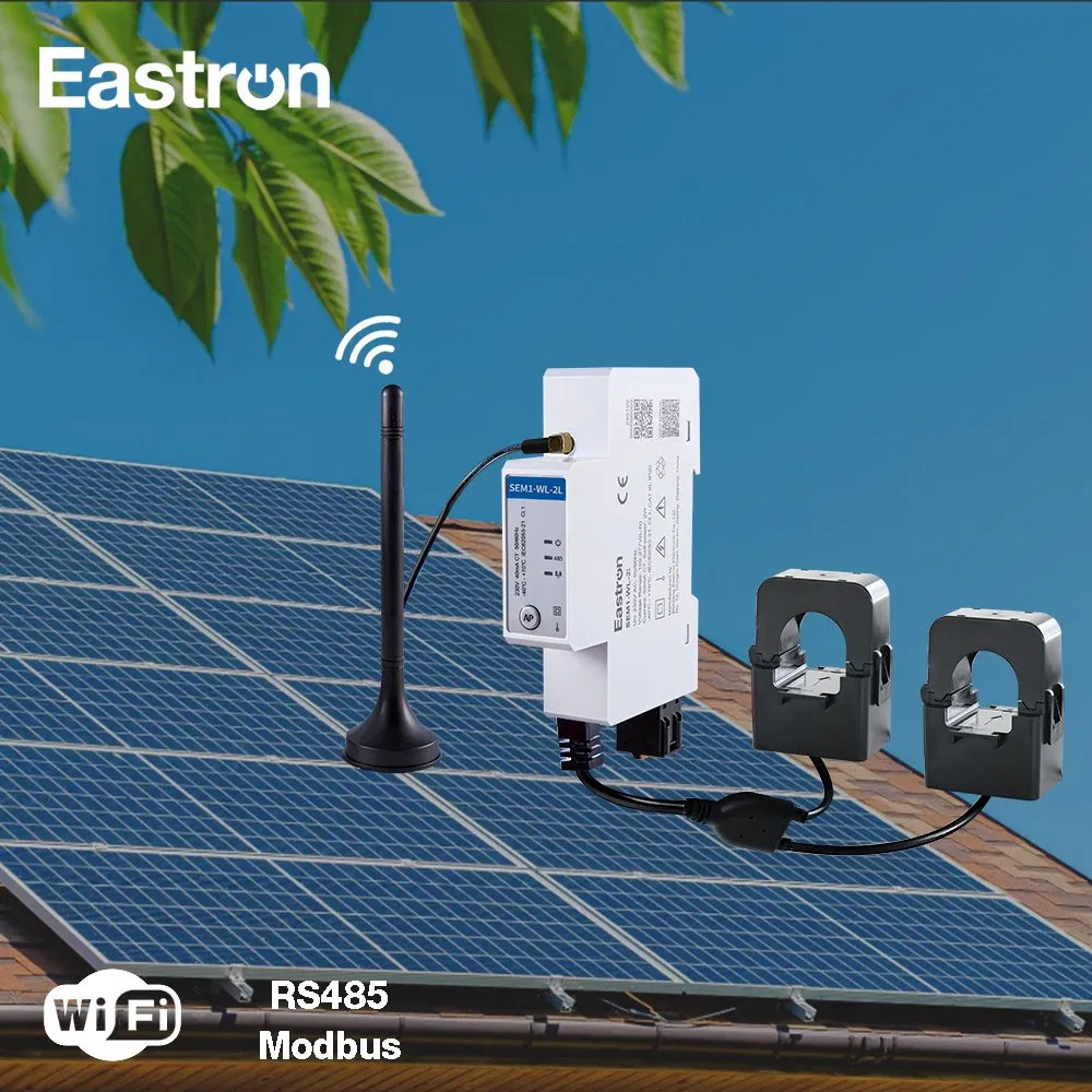 Eastron Sem1-Wl-2L Wi-Fi Remote Monitoring Solar Energy Monitor Two Channel Measurement Single Phase Bi-Directional Energy Meter