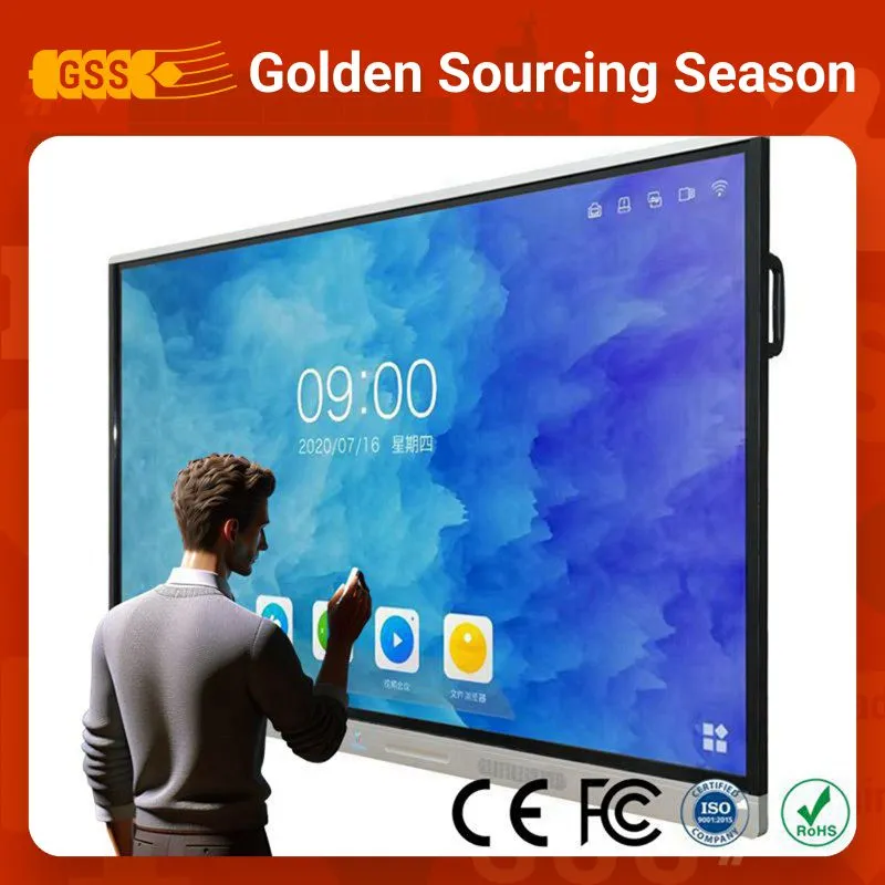 55 65 75 86 98 110 Inch LCD Touch Screen All-in-One PC Whiteboard Interactive Flat Panel Smart TV for Education Meeting Conference