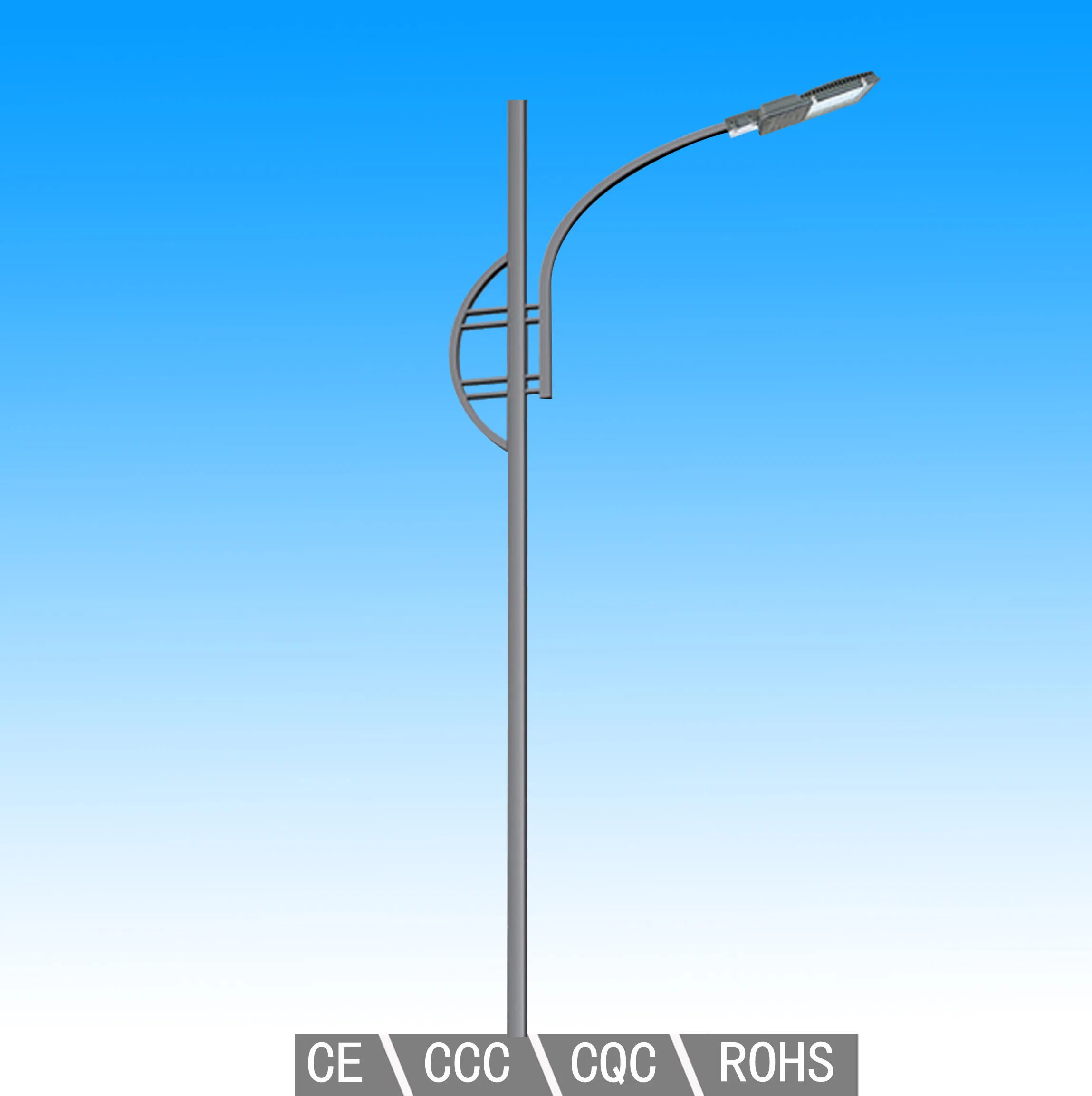 6m Residential Solar LED Street Lighting Solution