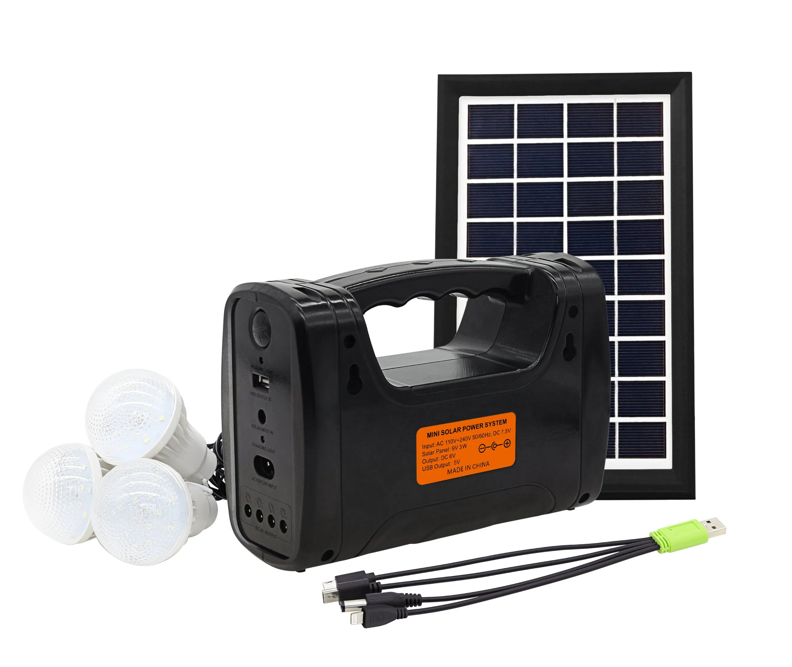 Yaye 2025 Hottest Sell 1000PCS Stock Portable USB Solar Power Bank Rechargeable DC Solar Lantern Outdoor/Indoor Emergency LED Lighting Camping Flash Lighting