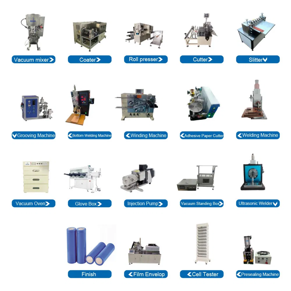 Cylindrical 18650 Lithium Battery Production Line Machines Laboratory Assembly Line Battery Production Line