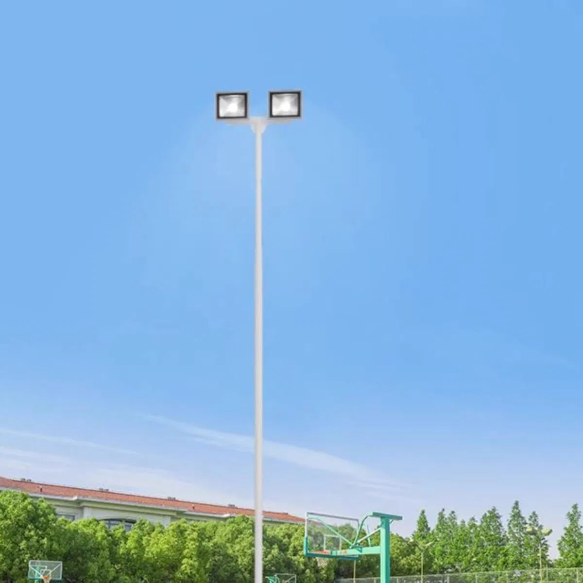 Efficient Outdoor Light Solutions with Adjustable Pole Heights for Streets