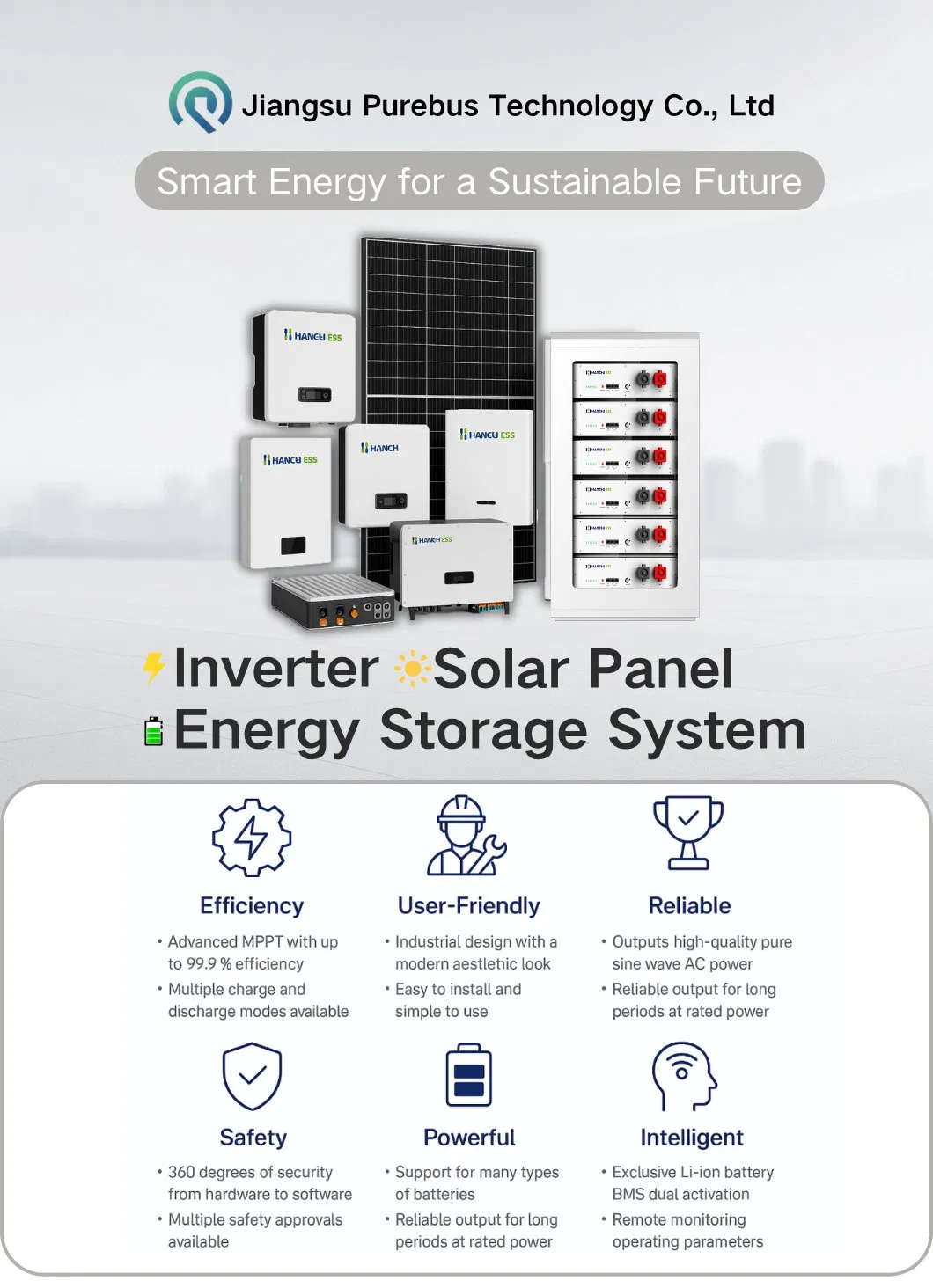 Wall-Mounted Solar Storage Battery
