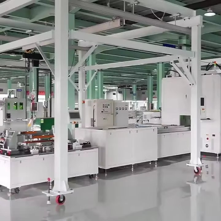Automatic Prismatic EV Battery Pack Assembly Line Machine Lithium Square Solar Cell Module Pack Manufacturing Plant Equipment