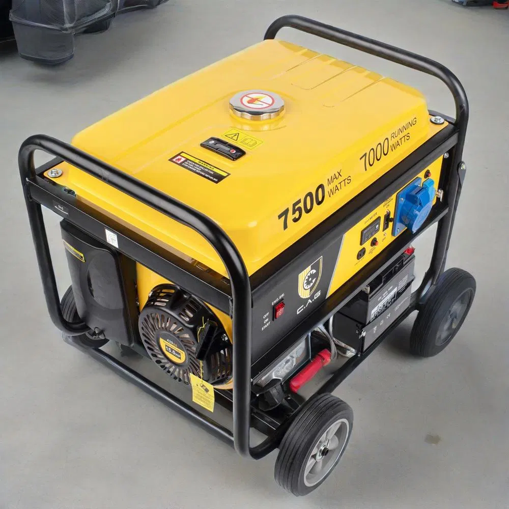 5500W 6500W 7500W 8500W Portable Petrol Engine Gasoline Generator 220V 380V with Electric Starter Commercial Use