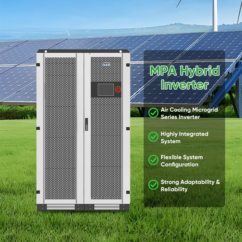 Megarevo Solar Inverter 3 Phase Mps0250 Series 30kw 50kw 100kw 150kw 250kw Hybrid Inverter Professional Commercial Solar System with Battery Storage Integration