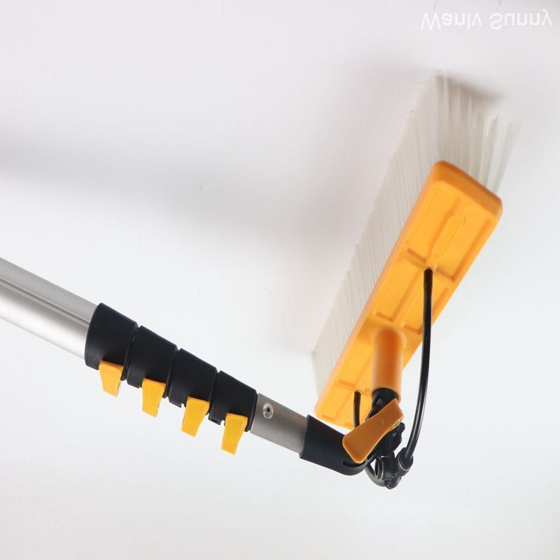Factory Price Solar Panel Cleaning Brush with Carbon Fiber Handle and Pump