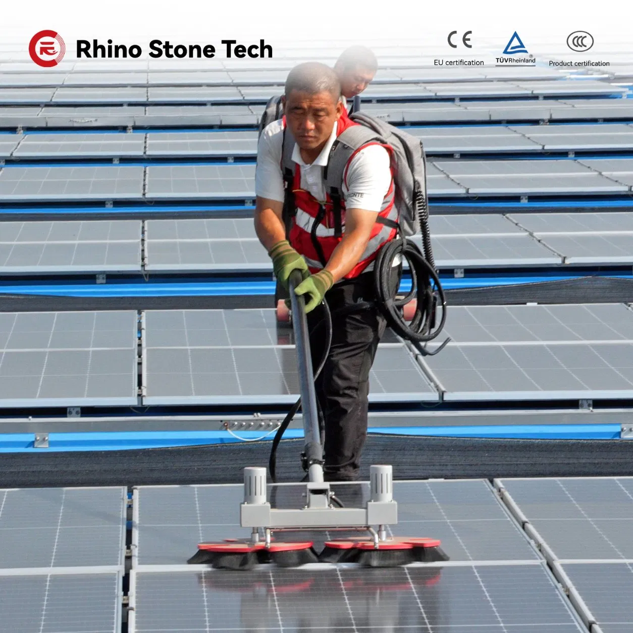 High-Tech Anti-Obstacles High-Pressure Washer for Solar Panels Cleaning, Best Maintenance Solution
