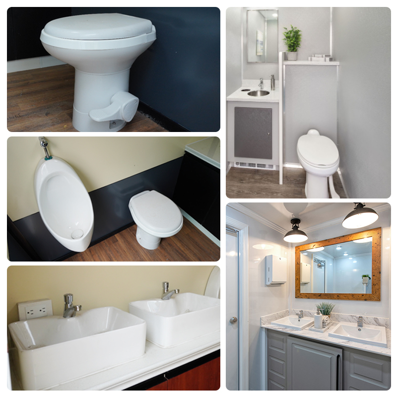 Outdoor Street-Smart Mobile Restroom Trailer / Portable Chemical Toilet / Movable Bathroom Unit