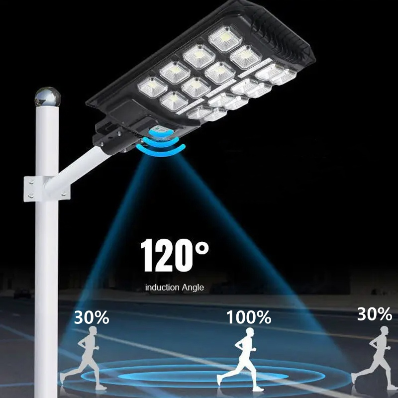 Light Messenger Lamparas Solares Outdoor Stadium Parking Lot Garden Wall Installation Outside 100W 200W 300W 400W LED Street Solar Light Motion Sensor