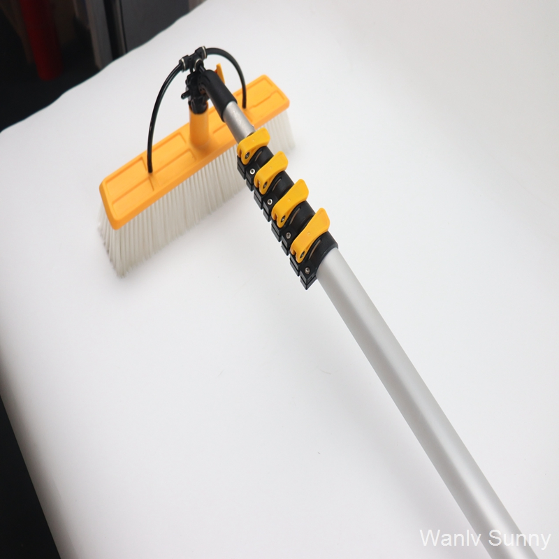 Solar Panel Cleaning Brush with Water Pump and Telescopic Pole Solar Cleaner