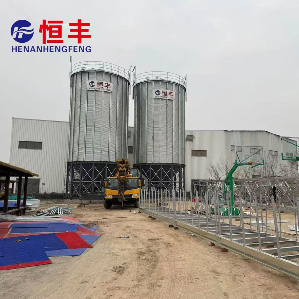Agricultural Grade Galvanized Grain Silo for Commercial Farm Bulk Crop Storage Needs