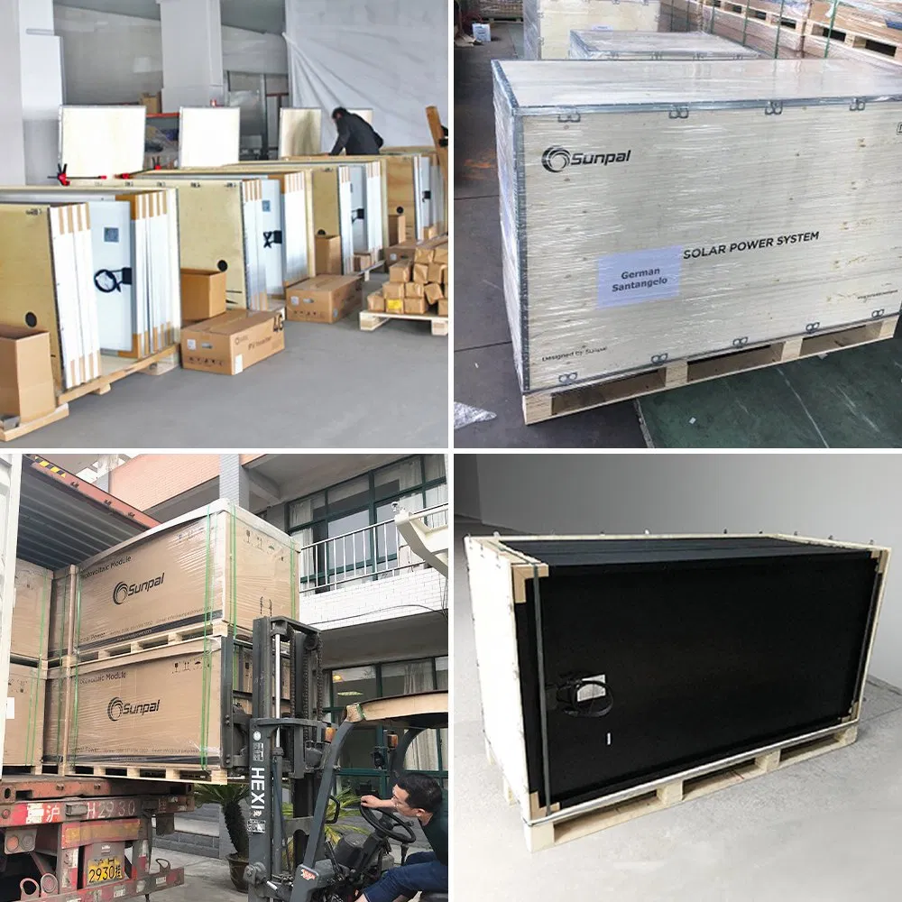 Sunpal Hybrid Solar Energy System Set 120 kW 100kW 70kW 50 kW Solar Panels Solar Power System