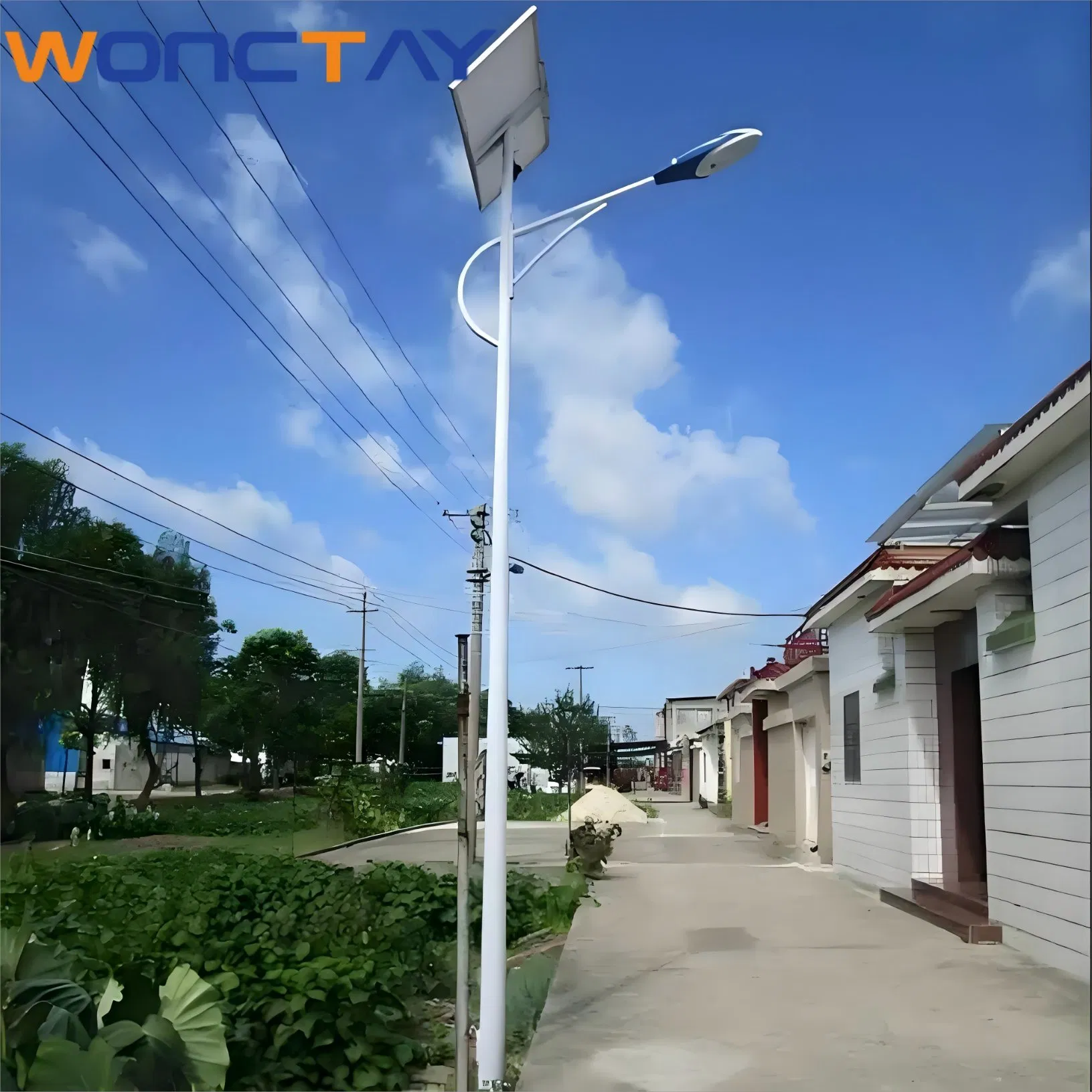 Wonctay 20W-60W High Quality Integrated LED Solar Street Light Easy Installation Lighting