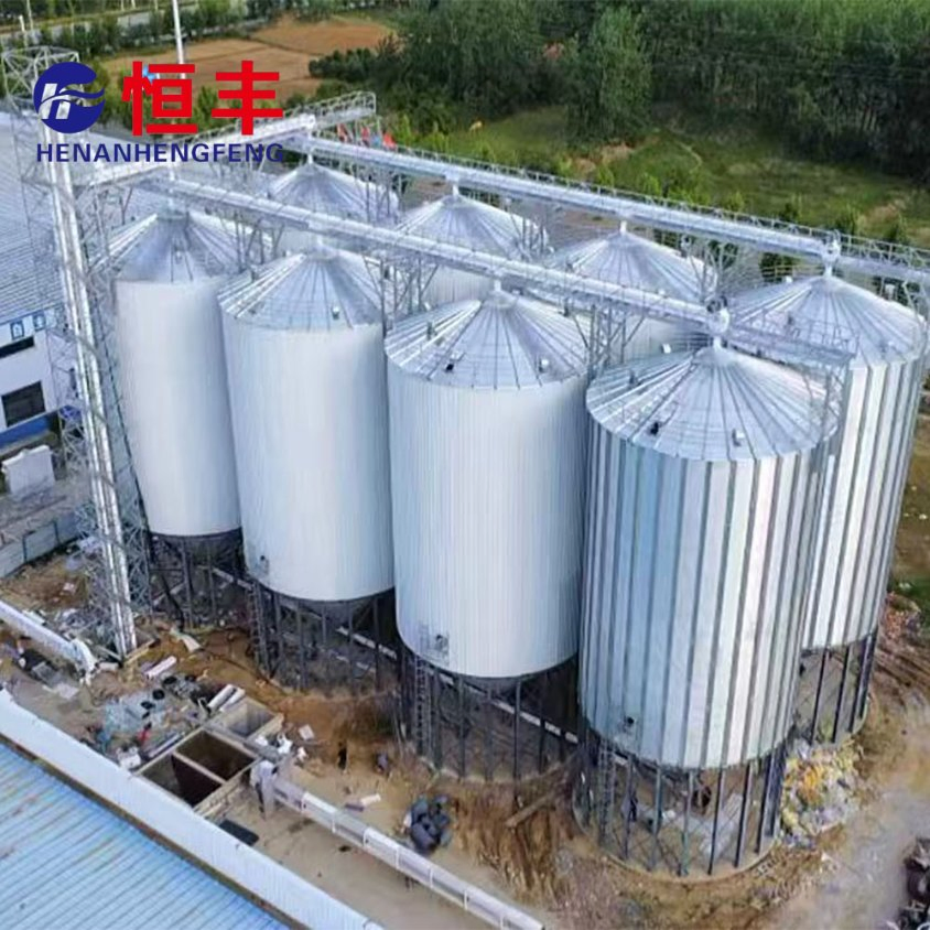 Agricultural Grade Galvanized Grain Silo for Commercial Farm Bulk Crop Storage Needs