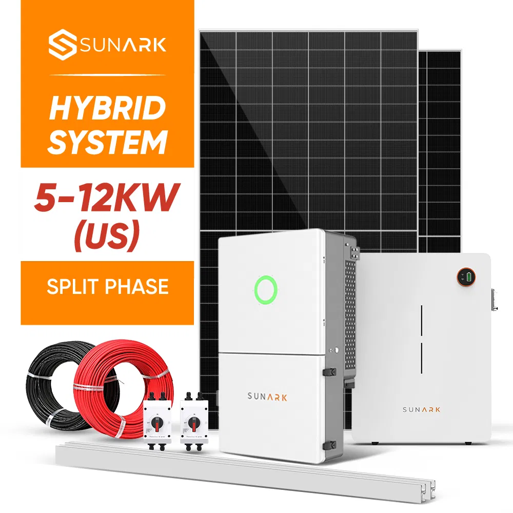 Sunark Solar Panel Grid System 5kw 10kw 12kw Us Version Solar Power System with Storage Set
