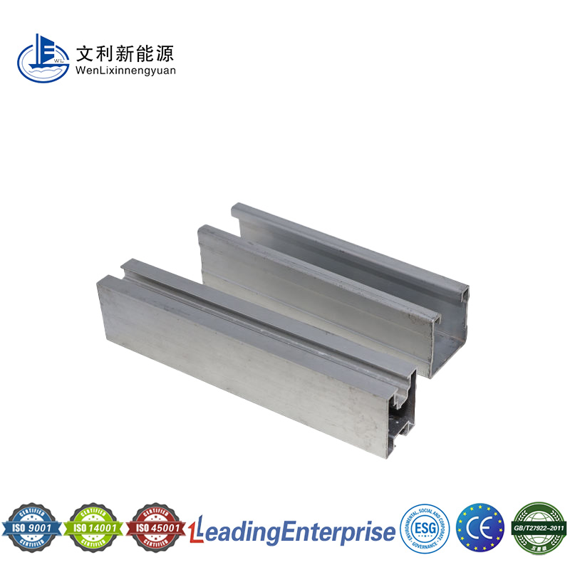 Factory Direct Flat Roof U Channel Photovoltaic Bracket Solar Mounting Easy Install and Quick Assembly for PV Panels