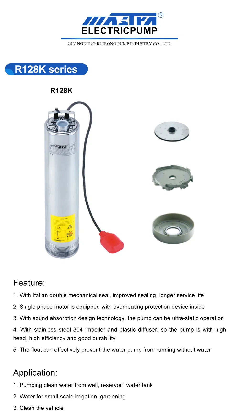 Submersible Deep Well Solar Powered Water Pump