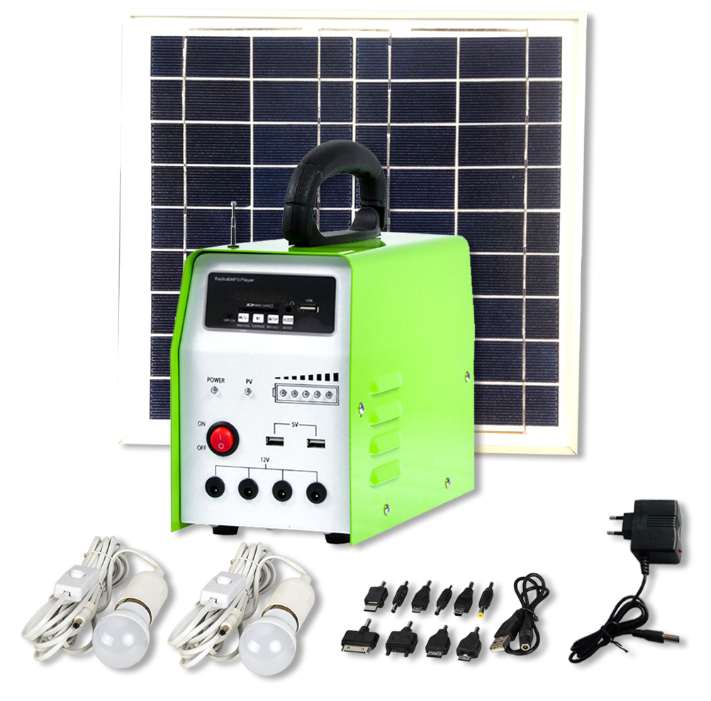 Portable Solar Power System with Solar Panels, Solar Inverter, Solar Battery, Solar Controller