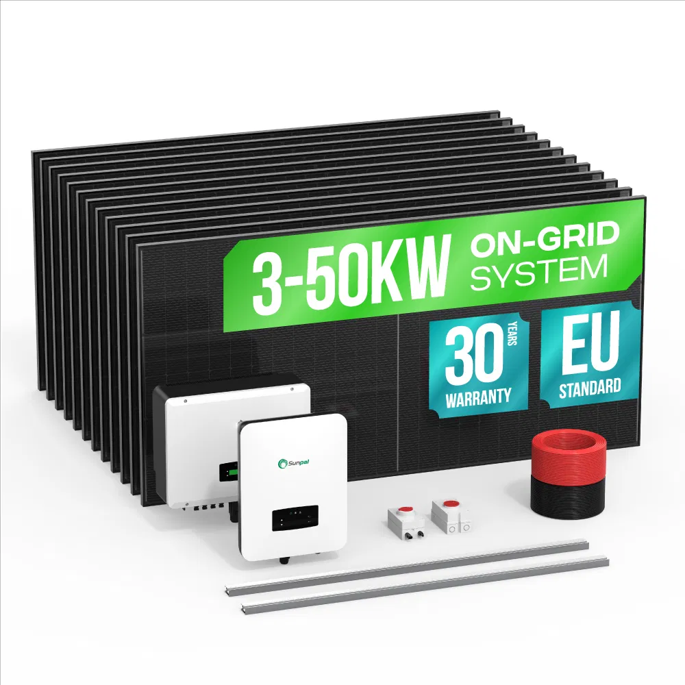 Sunpal Solar Panel Roof Mounting System 30kW 20kW 10kW 2kW On Grid Solar Energy System Kit