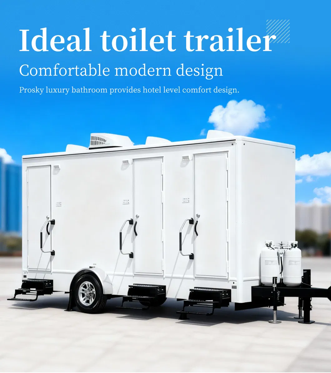 Mobile Restroom Trailer Display