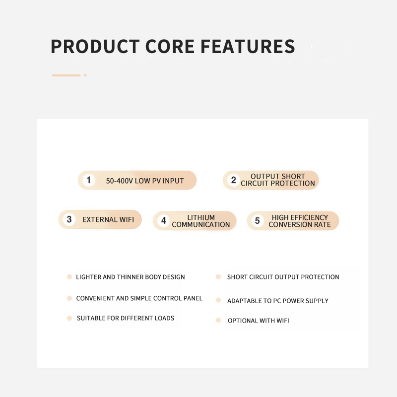 Smart Remote Monitoring Sine Wave Inverter for Solar Energy