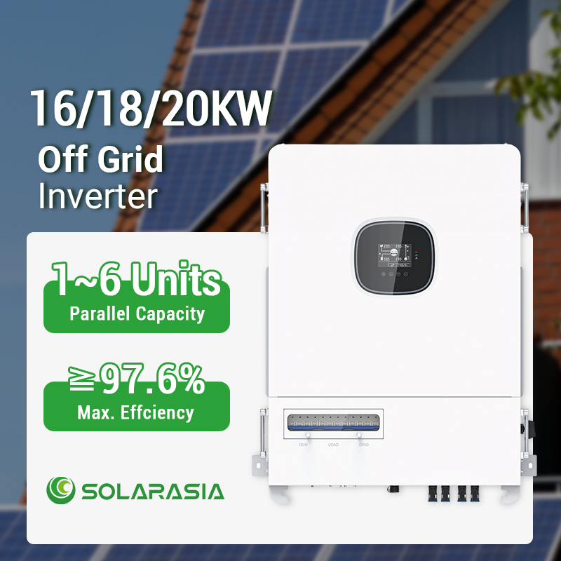High Performance off Grid Solar Inverter 16kw 18kw 20kw Solar Pure Sine Wave Inverter 51.2V Three Phase Output for Seamless Grid &amp; Battery Integration