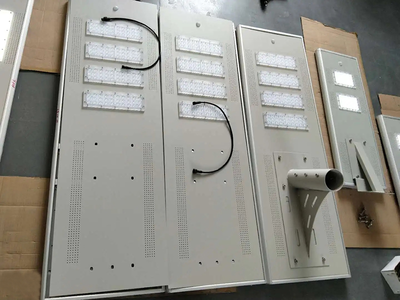 Outdoor Residential All in One 60W Integrated Solar Street Light with Pole