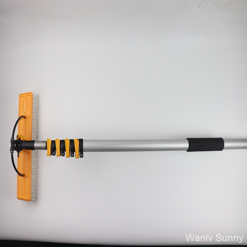 Solar Panel Cleaning Brush with Water Pump and Telescopic Pole Solar Cleaner