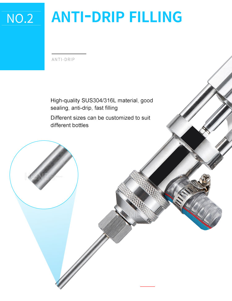 Honemix Semi-Automatic Pneumatic Type Benchtop Piston Filling Machine for Viscous Liquids