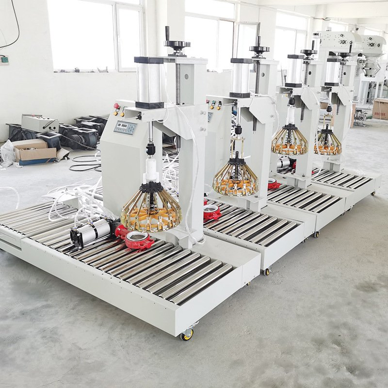 Paint Factory Real Stone Liquid Automatic Filling Machine Explosion-Proof Coating Paint Quantitative Weighing Canning Machine