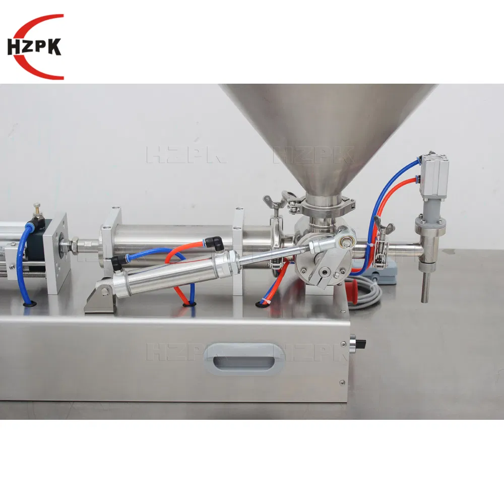 Hzpk Single-Head Filling Machine Water Dishwashing Liquid Thick Perfume Filling Machine