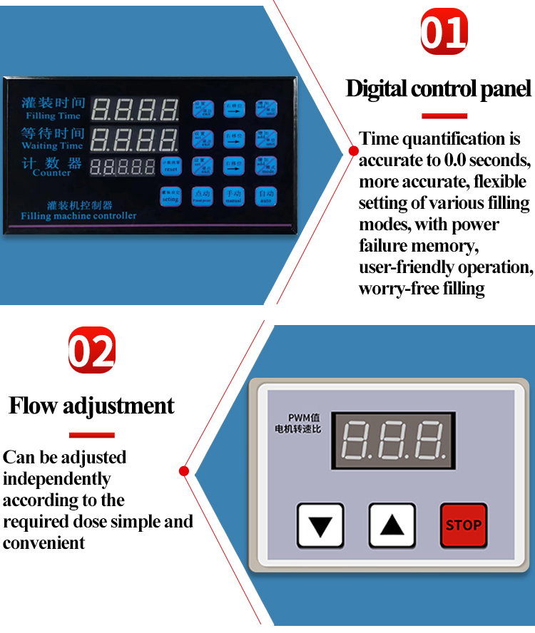 Santfine 10L Gear Pump Desktop Small Honey Jar Filling Machine for Bottles Single Head Thick Liquid Dispenser Equipment