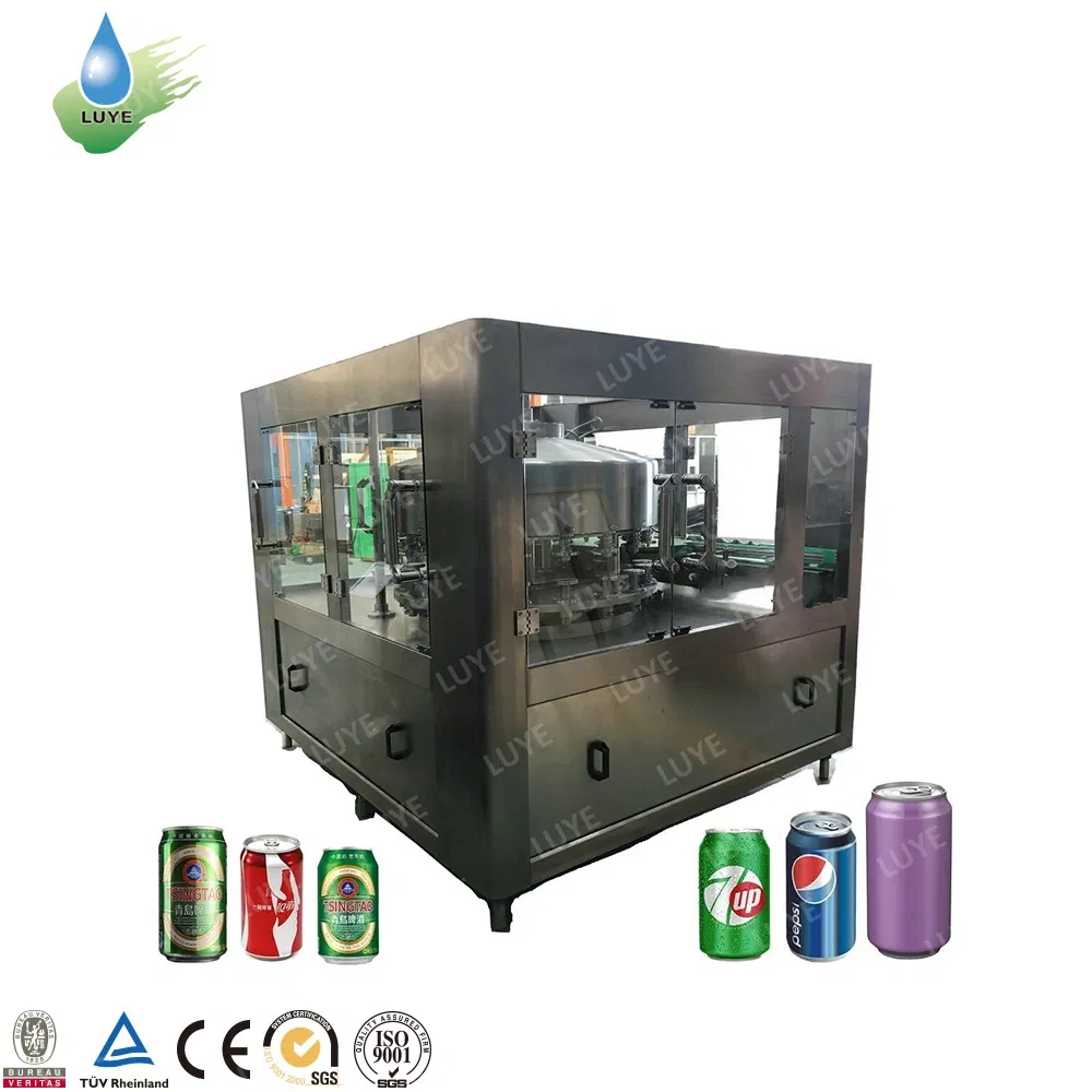 Aluminum Beverage Cans Liquid Filling Machine Packaging Line Agriculture Food Beverage Machine