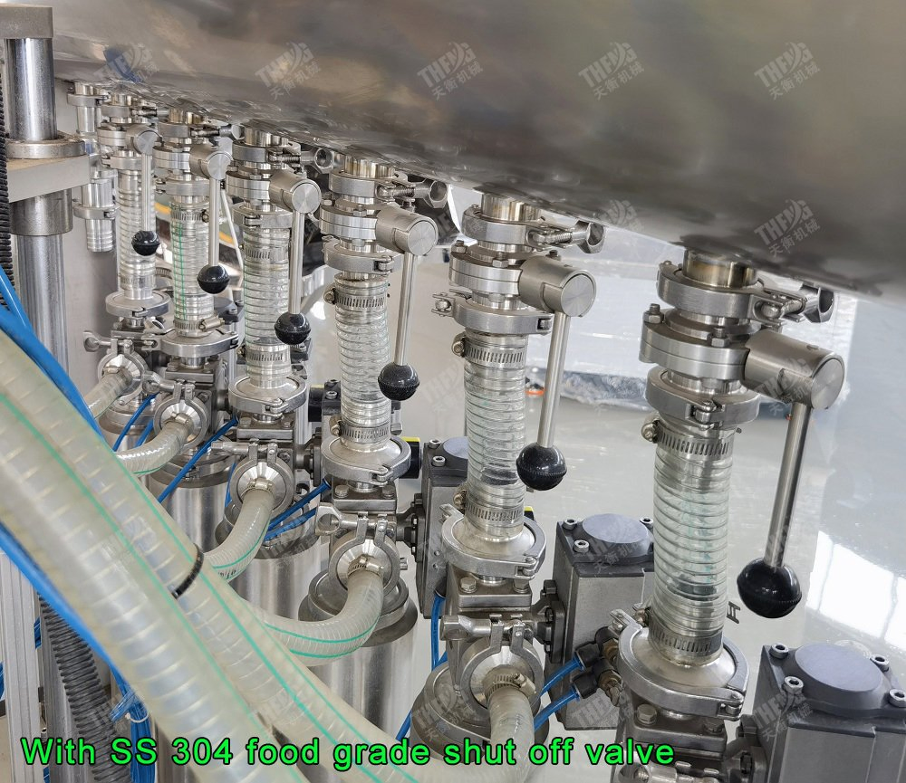 High Quality Multi-Head Bottle Solution Pneumatic Isobaric Water Sauce Liquid Filling Machine