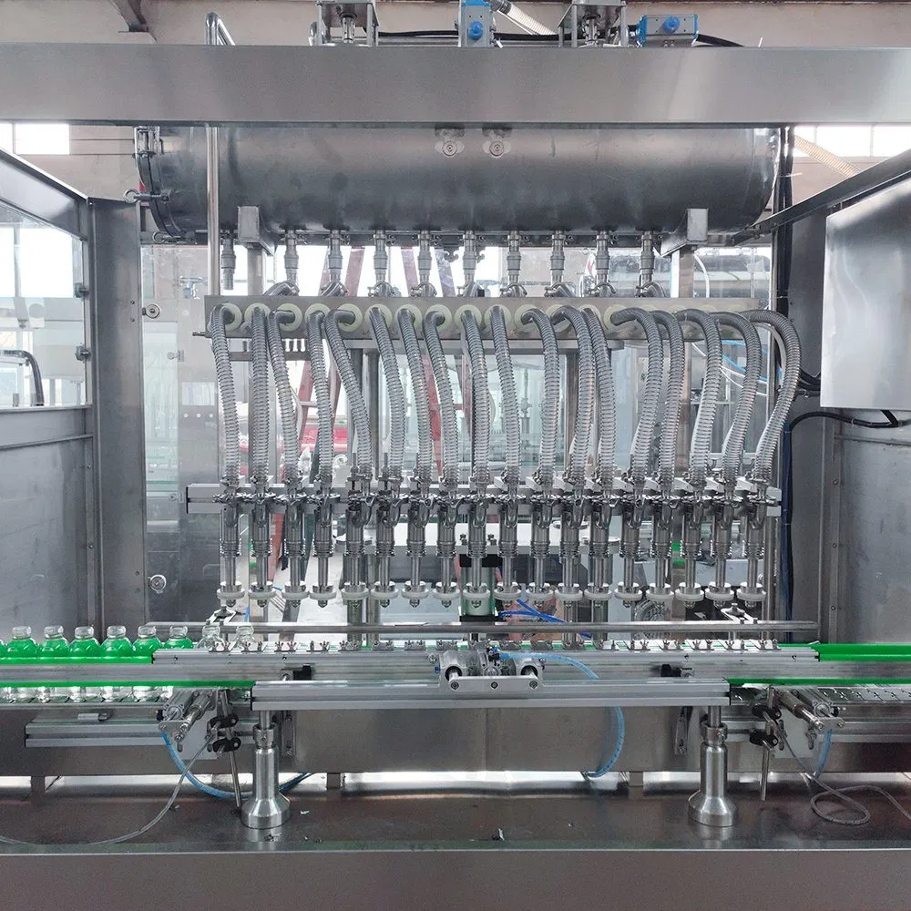 Auto Linear Self Flow Gravity Liquid Filling Machine for Seasoning Soy Sauce Vinegar