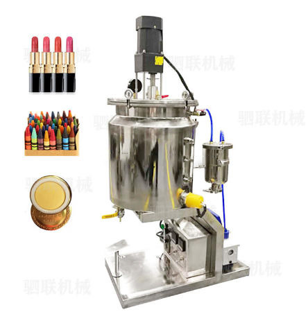 Semi Automatic Manual 20L Lipstick Heating and Mixing Filling Machine Lip Balm Cream Liquid Paste Making Equipment Small Scale Business Cosmetic Production