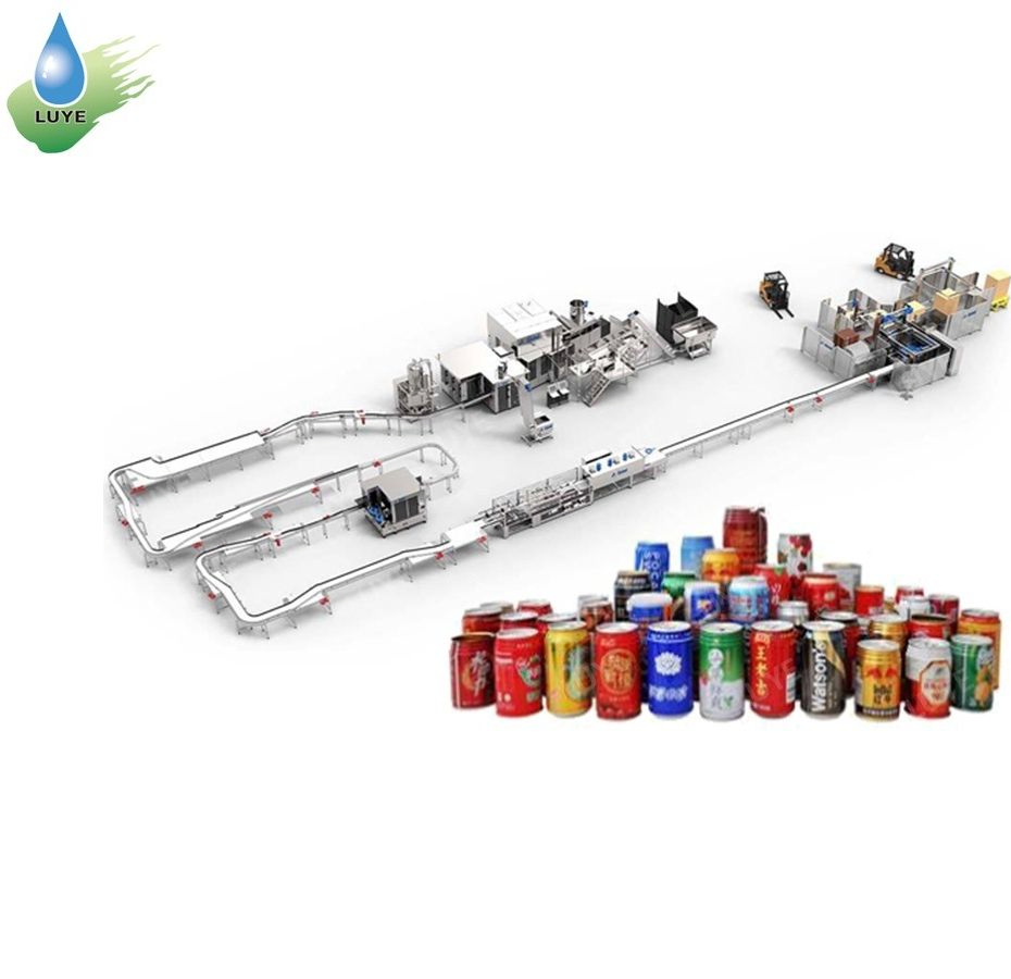 Aluminum Beverage Cans Liquid Filling Machine Packaging Line Agriculture Food Beverage Machine