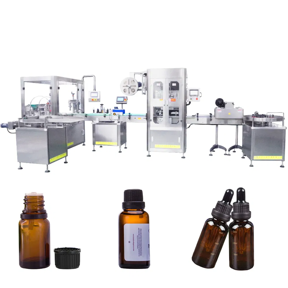 Full Automatic Servo Precision Essential Oil Perfume Glass Bottle Liquid Filling Sealing Machine for Daily Chemical Medicine Industry