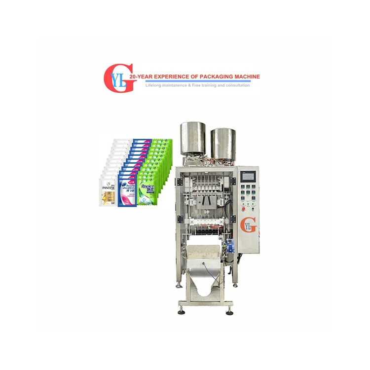 Small Sachet Tomato Paste Ketchup Shampoo Facial Cream Lash Shampoo Automatic Filling Packing Machine