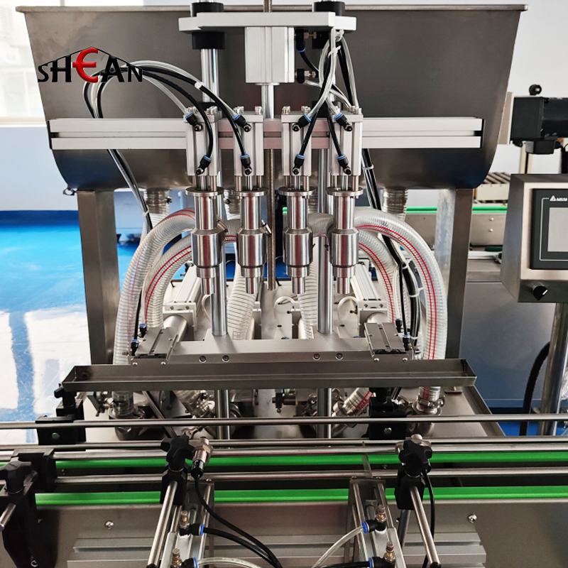 High Quality Multi-Head Straight Line Liquid Linear Can Condiment Soy Sauce Filling Machine