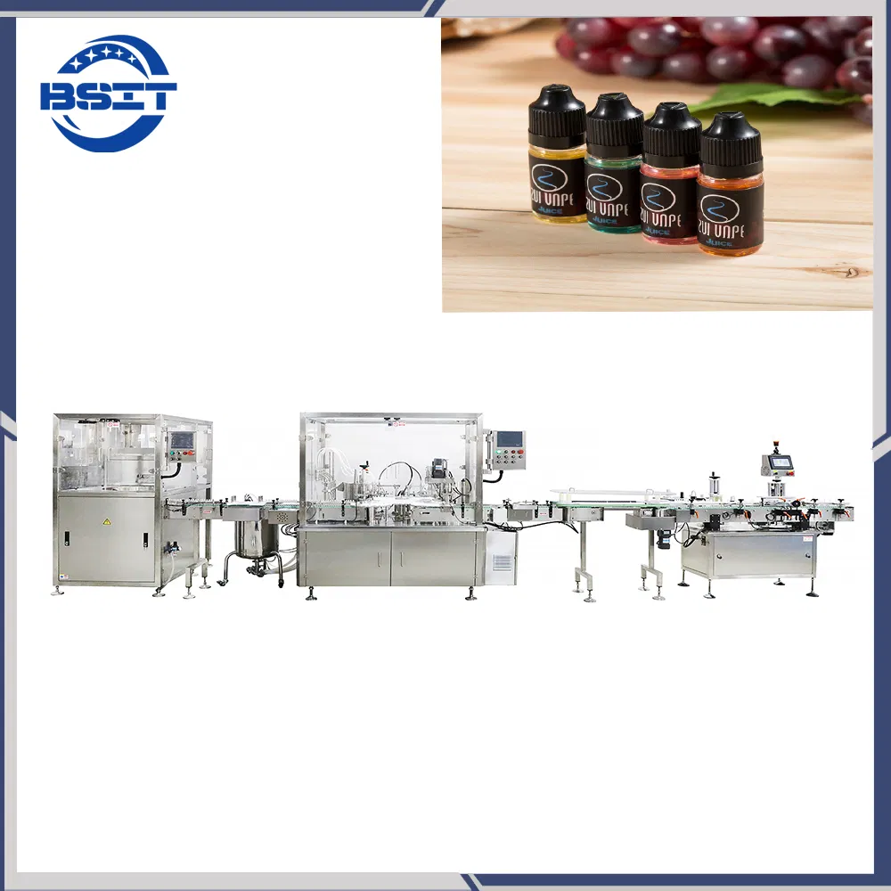 Factory Price Automatic Eye Drop Filling Machine in Pharmaceutical Disposable Vape Oil Bottle/Vial Liquid Bottle Filling Sealing Capping Machine Filter with CE