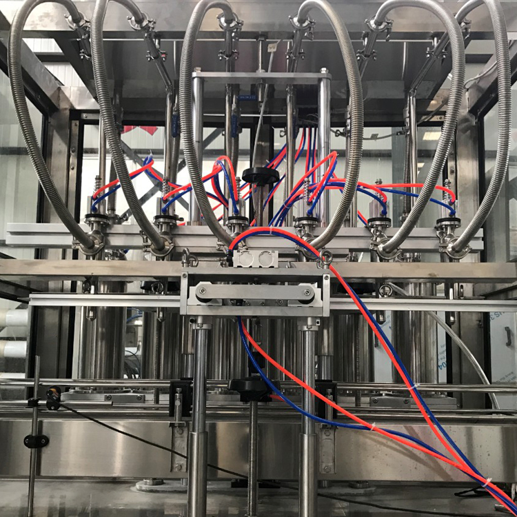 High Speed Multi-Head Linear Type Automatic Servo Piston Liquid Bottle Filling Machine