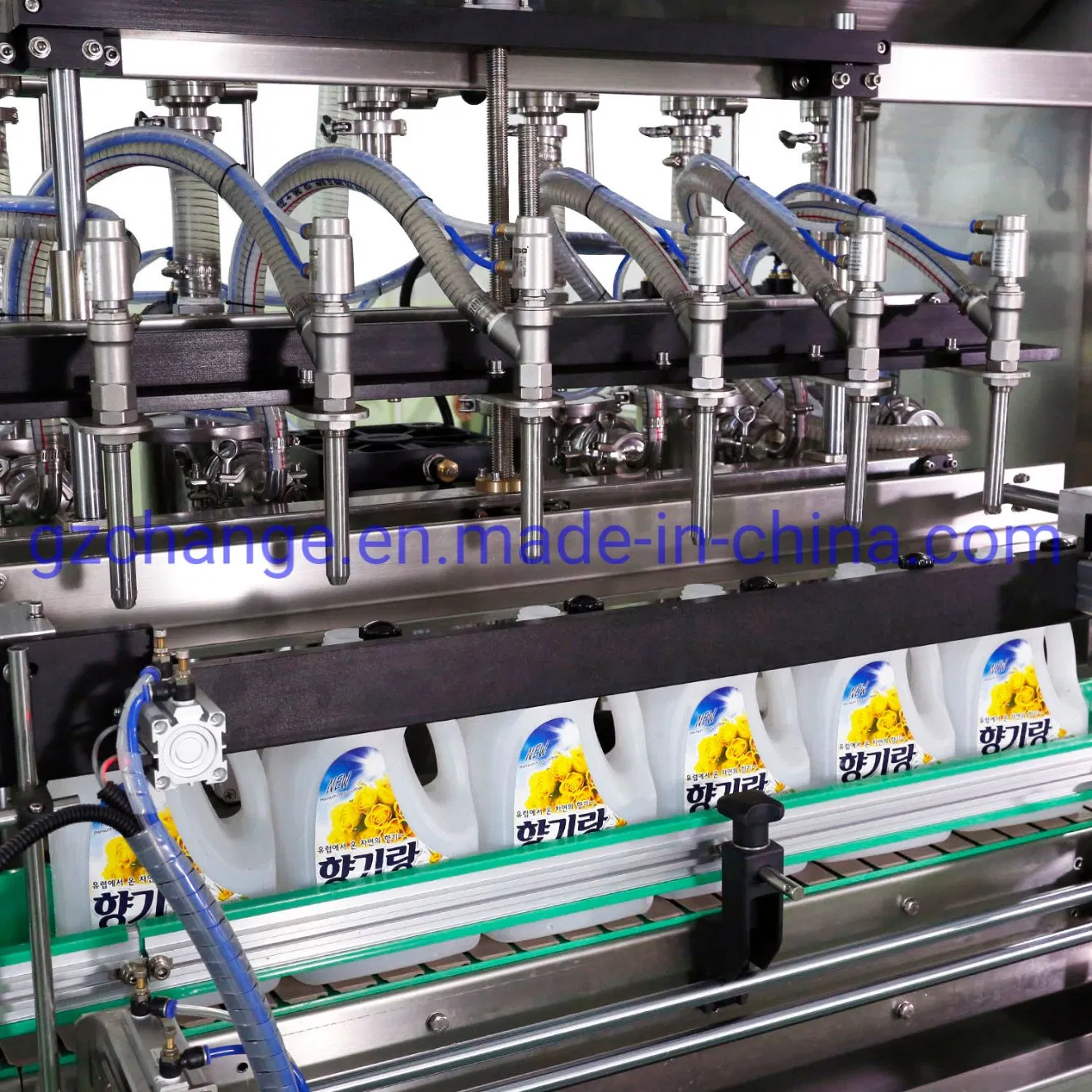 Laundry Detergent Liquid Soap Detergent Shampoo Lotion Bottle Filling Capping Labeling Printing Machine