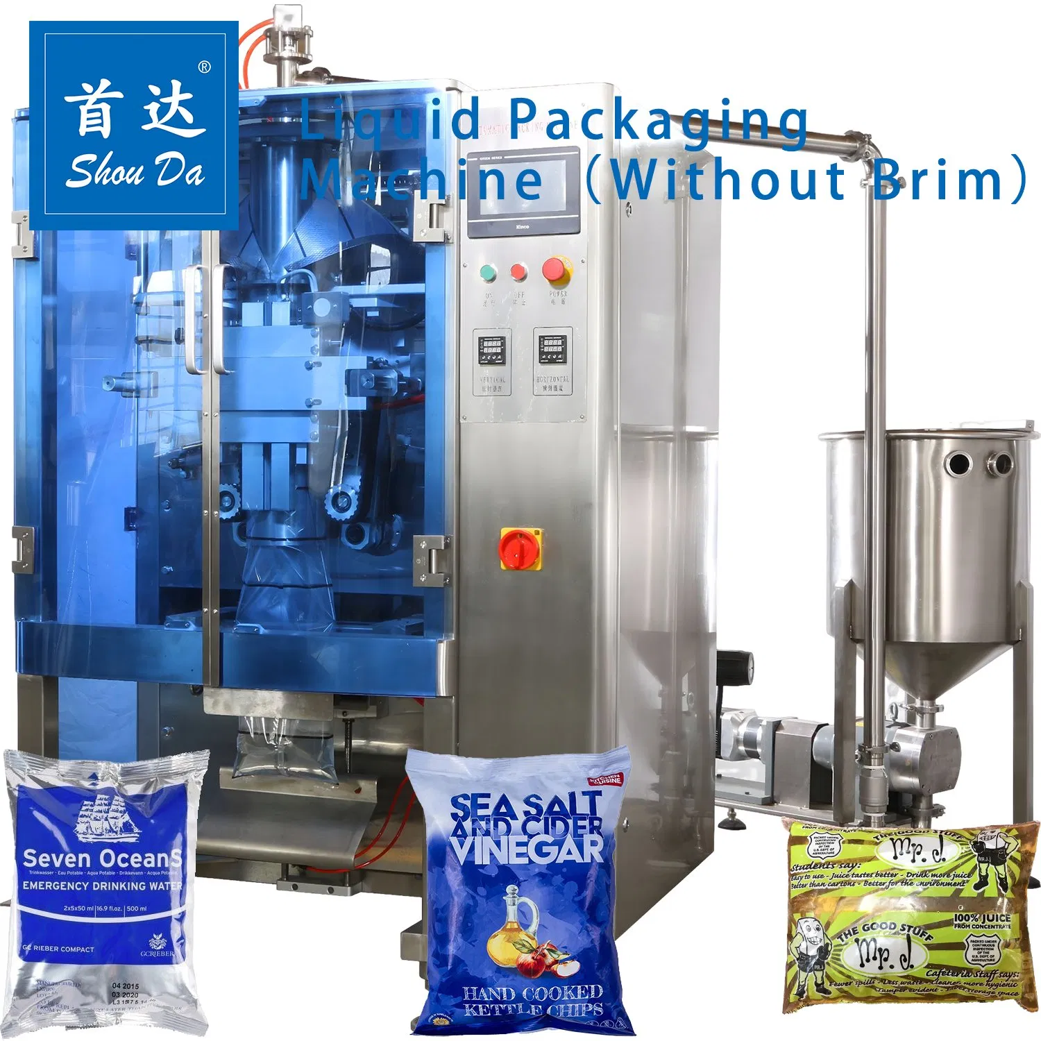 Automatic Middle Size Bag Single-Head Sauce Liquid Powder Food Filling Packaging Machine